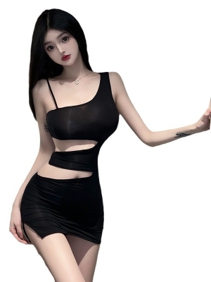 Đầm Ngủ Ôm Body Cut-Out Lệch Vai DN669 - Thảo Chip Shop
